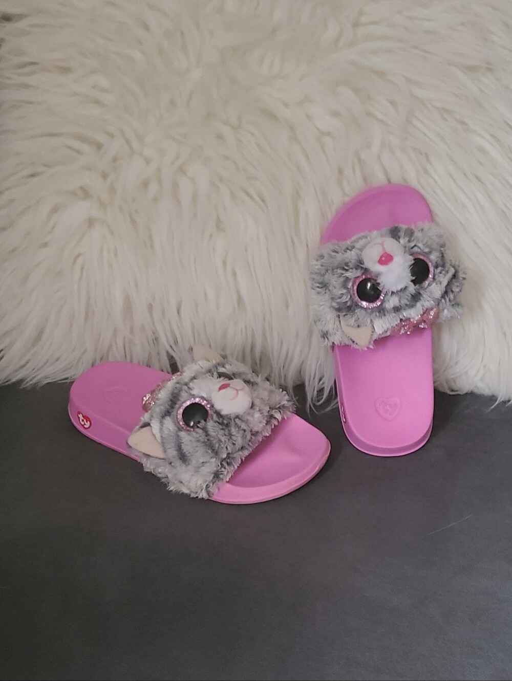 Ty Beanie Fashion Slide For Kids Size 11-13 Kiki The Cat